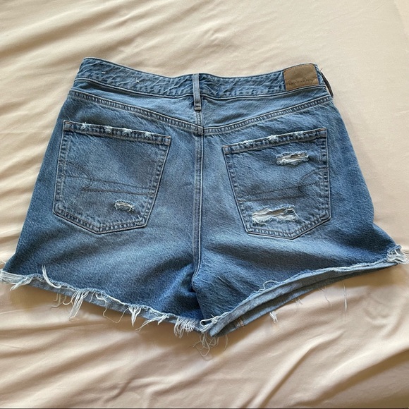 American Eagle Tomgirl Distressed Denim Shorts - Picture 2 of 4